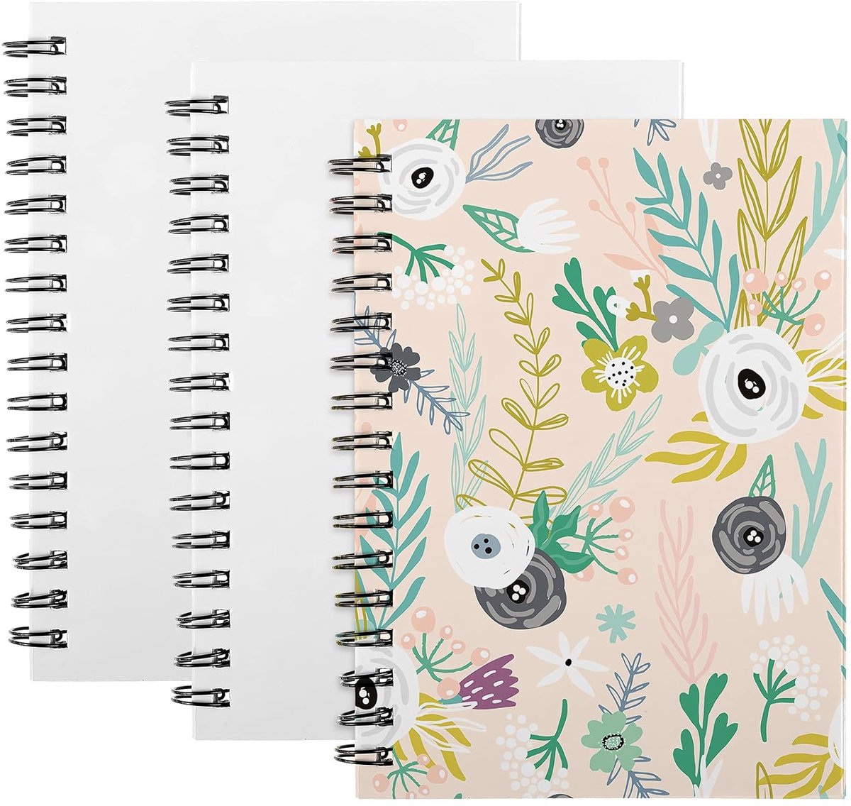 Sublimatie Notitieboeken A5 Spiraal Notitieboeken Hardcover DIY Notebooks Schrijven Papier Notebooks voor School Kantoor Thuis Reisbenodigdheden, 60 Pagina's (6 stuks)