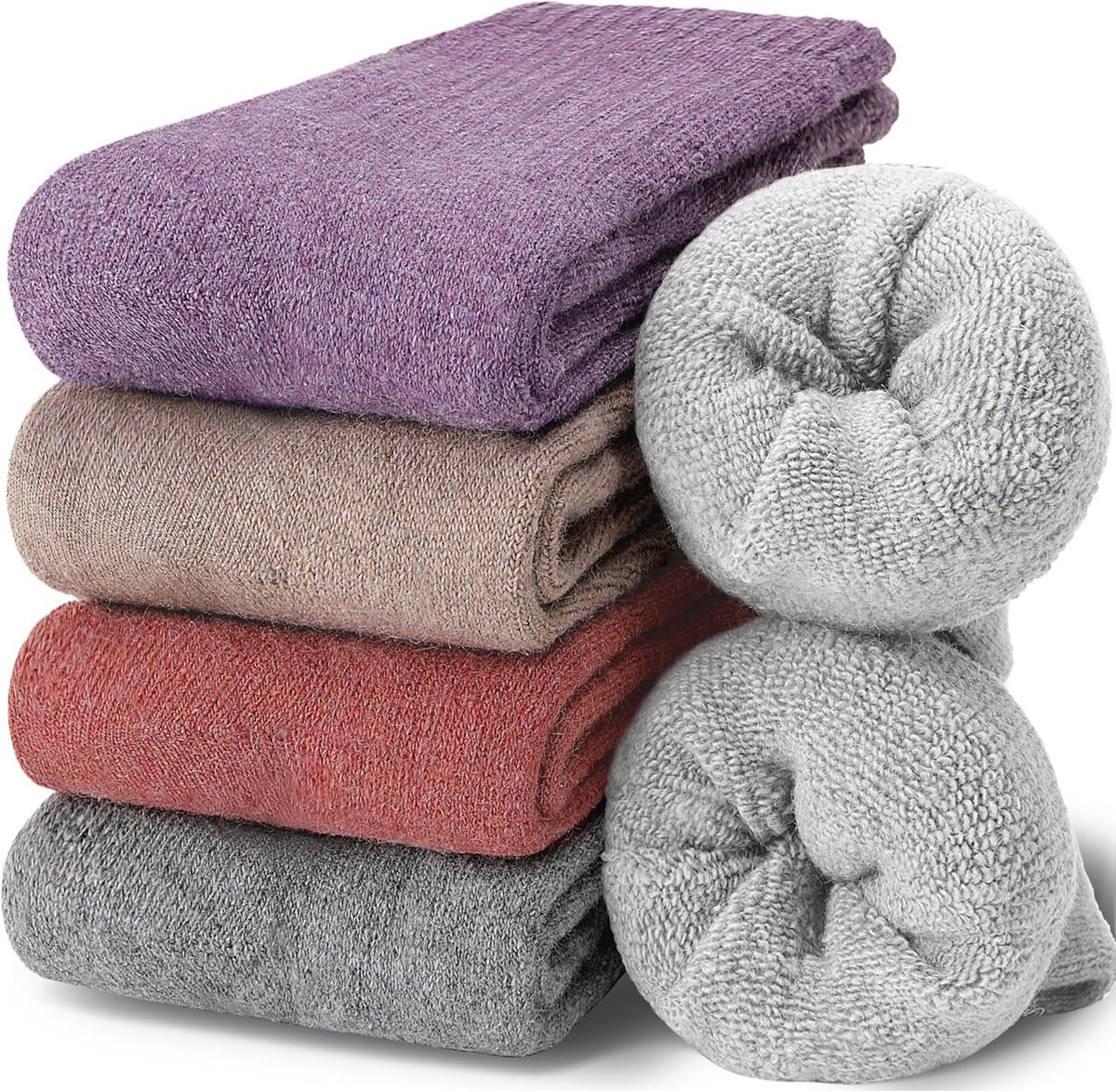 Sokken Merino Warme Dikke Wol Sokken Wandelsokken Thermosokken Wintersokken voor Dames 5 Paar