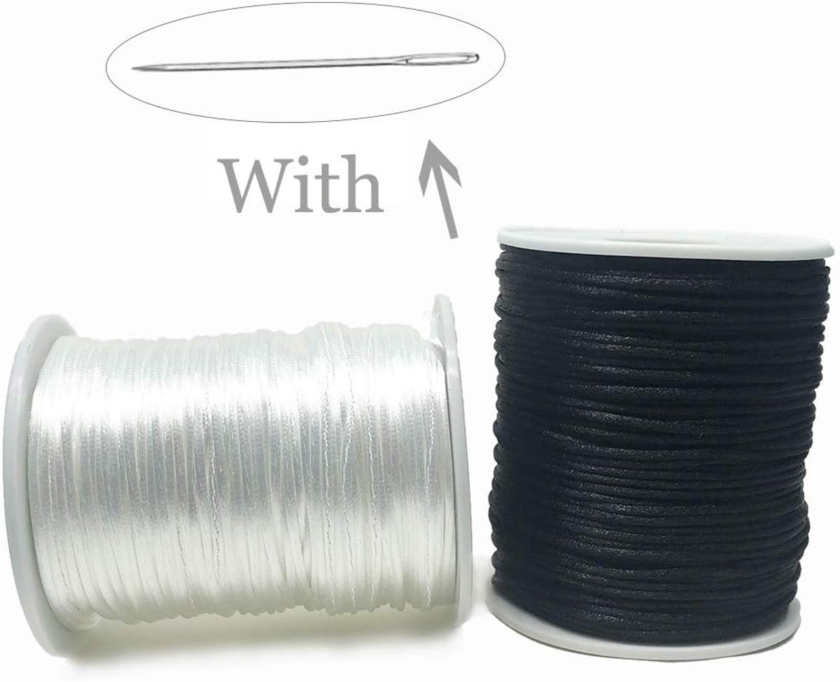 Satijn Zijde Koord 1.5mm 90yard - Kumihimo Nylon DIY Kralen String Draad Voor Cording