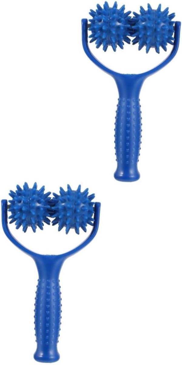 Massage Roller Stick - Hand Massager Body Massager - Spierherstel - Hoge Kwaliteit PVC - 20x11x5.5cm - Blauw