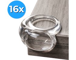 Nuvance Hoekbeschermers Baby - 16 stuks - Hoekbeschermer voor Tafel - Hoekbescherming - Stootrand voor Kinderen - Transparant