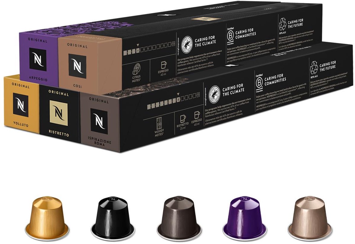 Nespresso - Original - Espresso Pakket - Koffiecups - 50 capsules
