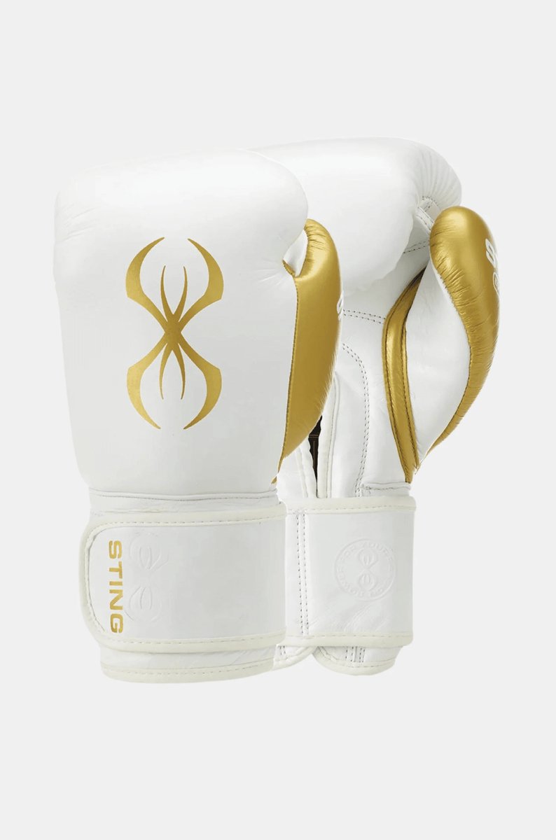 STING Bokshandschoen EVOLUTION | klittenband | Zwart / Goud (Maat: 14OZ)