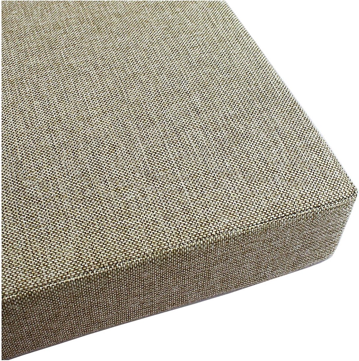 Antislip Bankkussen - Lounger Kussen Tuinstoel - Buiten Zitten - Hoge Dichtheid Schuim - 150x30x10cm - Bruin Wit