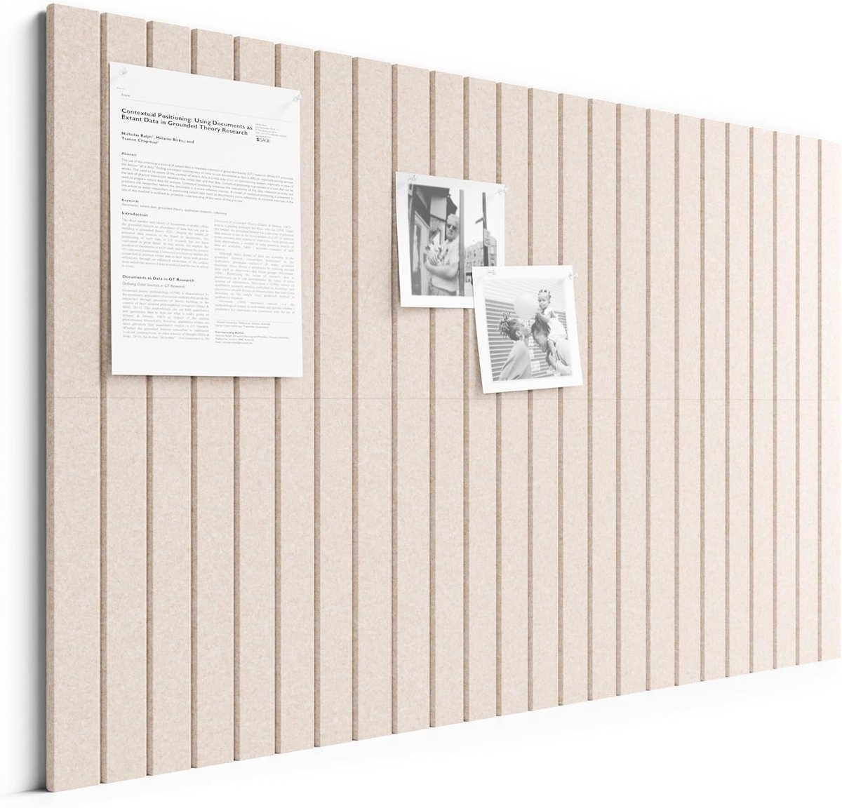 Groot prikbord - Decoratief viltbord - decoratief vilten prikbord - prikbord - opvouwbaar fotodisplaybord - Prikbord met Prikbord voor Wandmontage - pvouwbaar displaybord met plakband - voor school, thuis, keuken, kantoor, muren - 120x90cm
