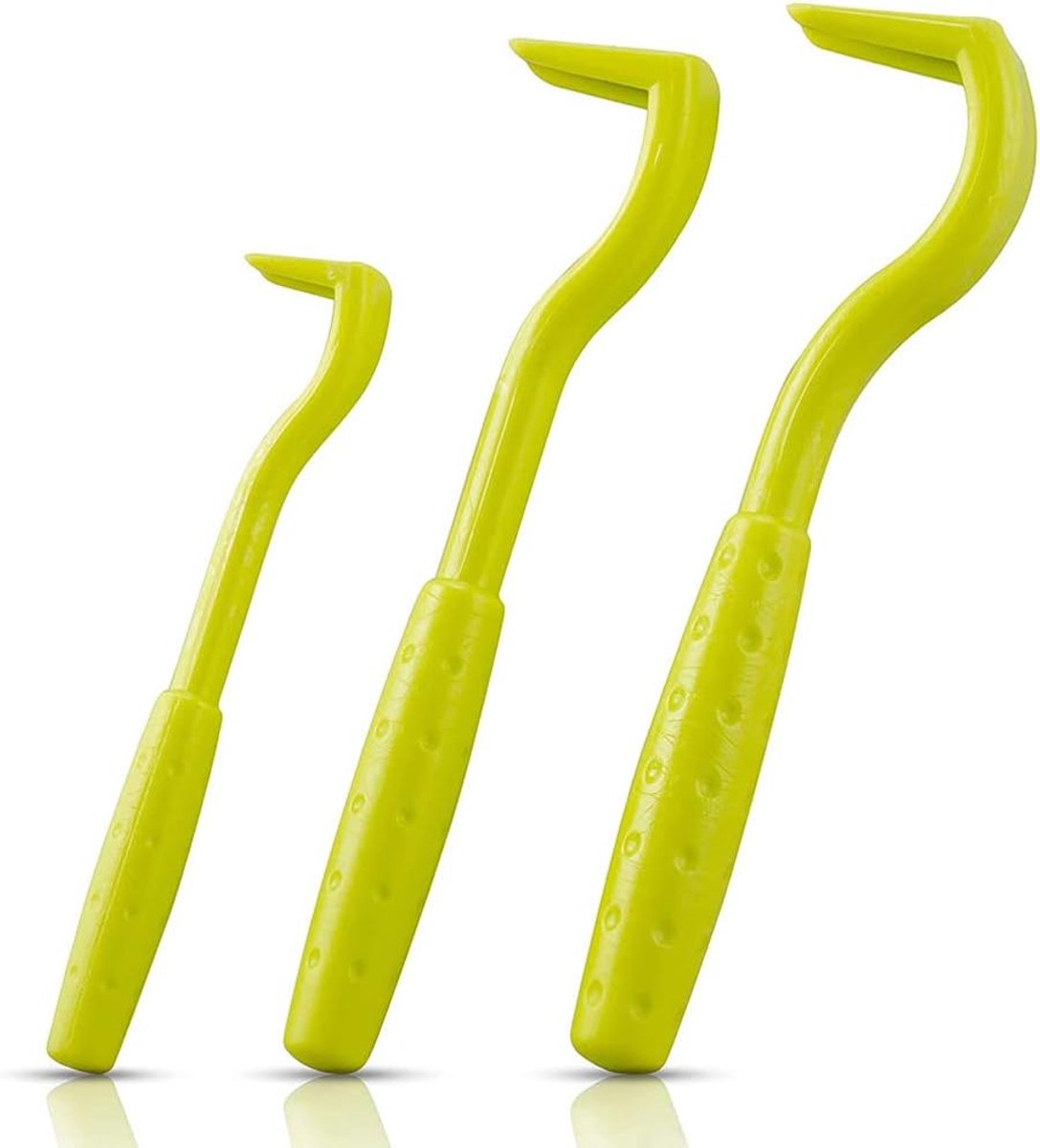 Tekentang set - 3 stuks - Teek verwijderen zonder knijpen - Teken Verwijderen - Veilig en pijnloos - Tekenverwijderaar - Tekenhaakjes - Tekentang Hond - Tekentang Kat - Tekentang Paard - Teken pincet - Groen