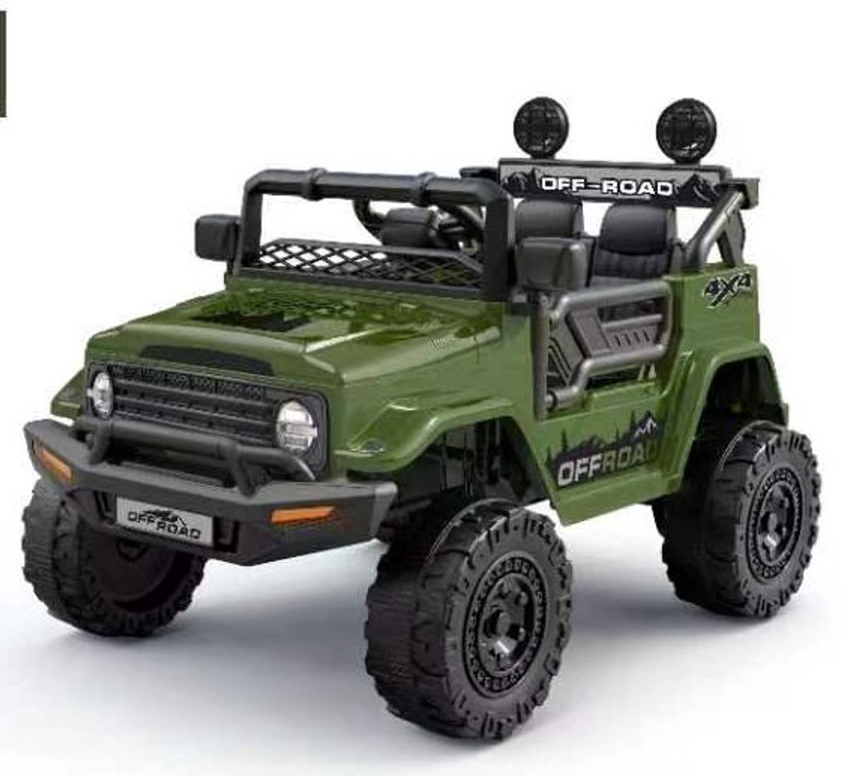 Elektrische Kinderauto 12V met Afstandsbediening - Accuvoertuig met Bluetooth, LED Verlichting & Vering - 3 Snelheden - Speelgoedauto voor Jongens & Meisjes