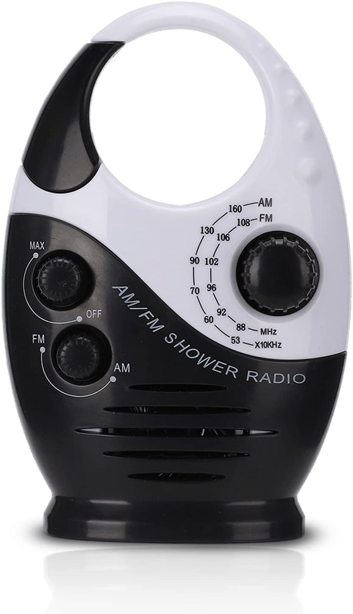 Draagbare Radio Ontvanger - AM FM Radio - Muziek Luisteren - Waterdicht Ontwerp - 14 x 9 x 6 cm