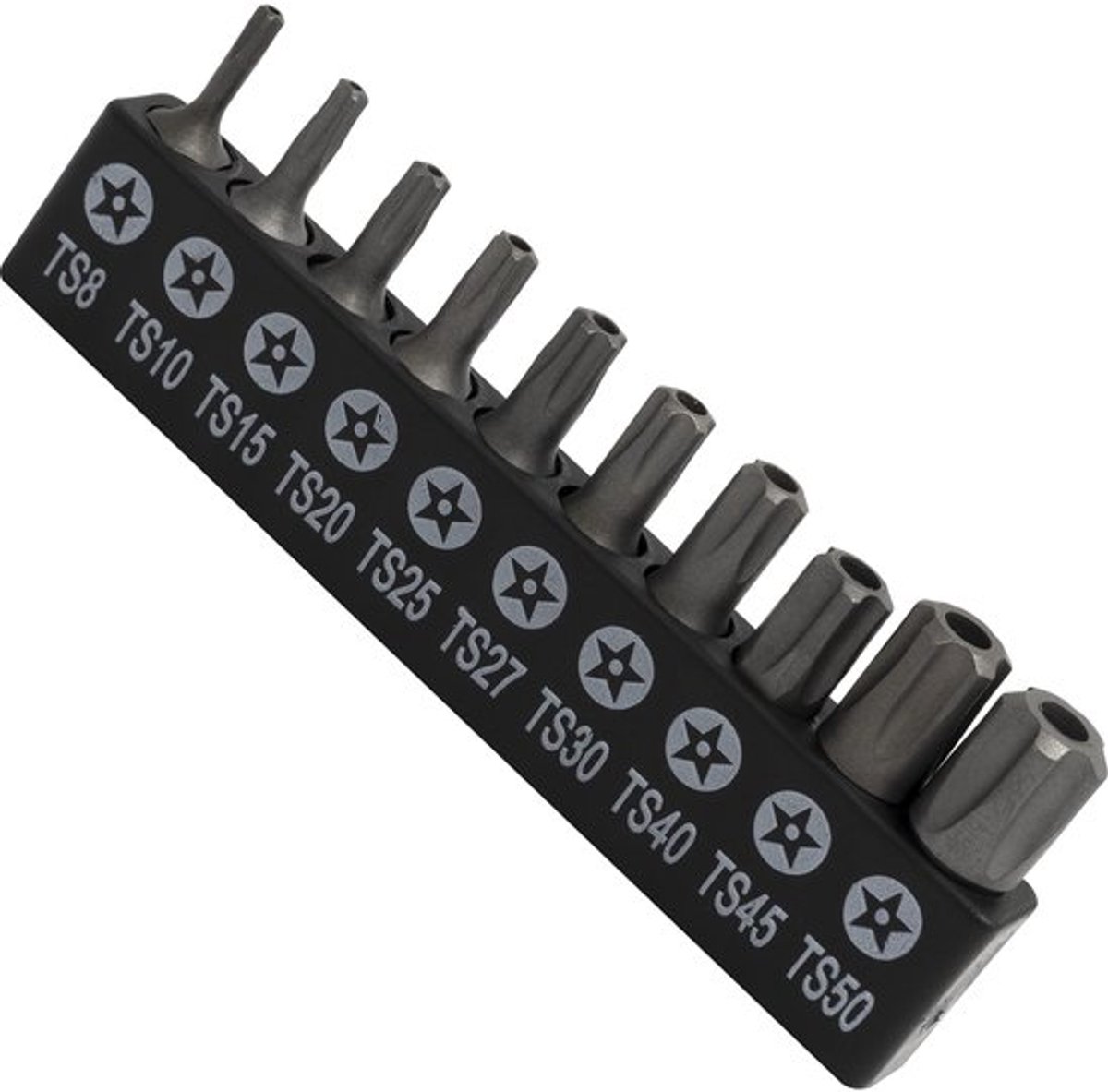 Set van 10 1/4'' T8-T50 bits voor tamper-proof veiligheidsschroeven, geschikt voor schroevendraaiers, duurzaam materiaal en veelzijdige toepassing