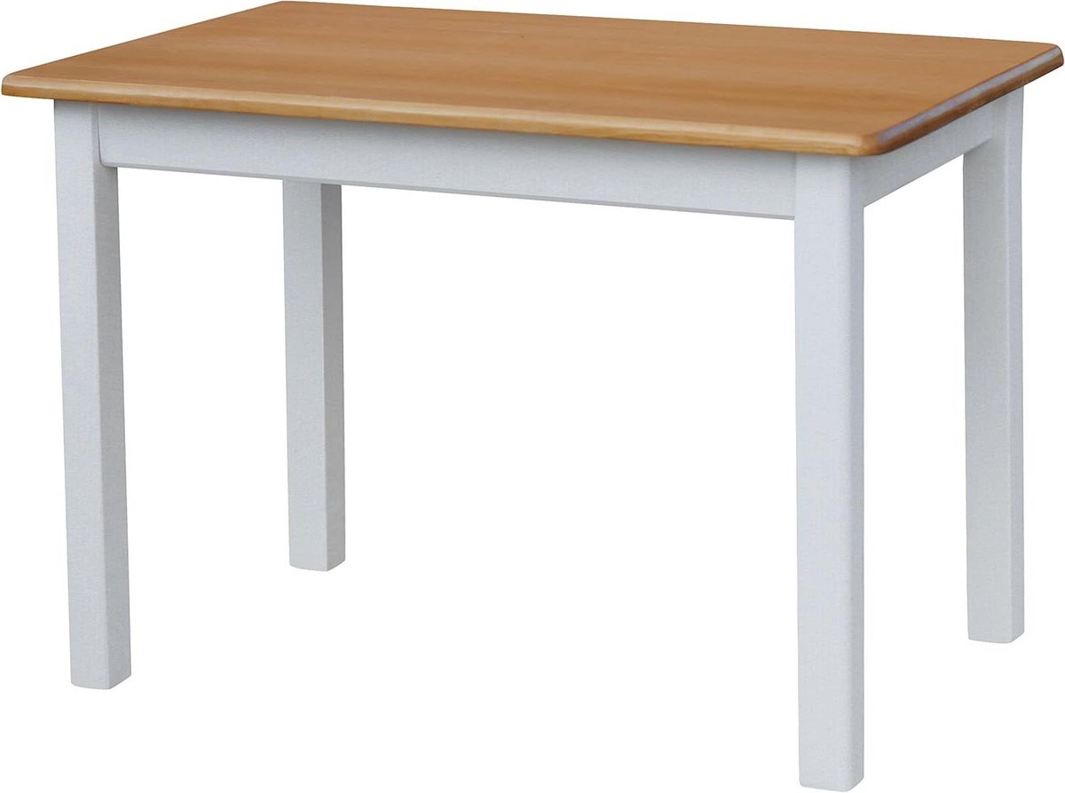 Eettafel Grenenhout - Keukentafel Houten Tafel - Gezellig Tafelen - Handgemaakt Robuust Ontwerp - 90 x 60 x 75 cm