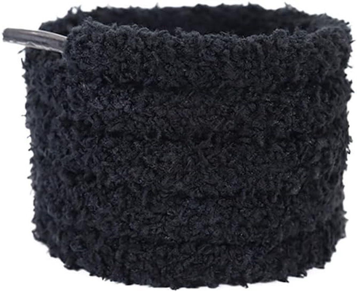Pluche Veters voor Sneakers, 1 cm Brede Platte Veters, Vervangende Schoenveters voor Sport- en Hardloopschoenen, Wit, 60 cm, Comfortabel en Duurzaam