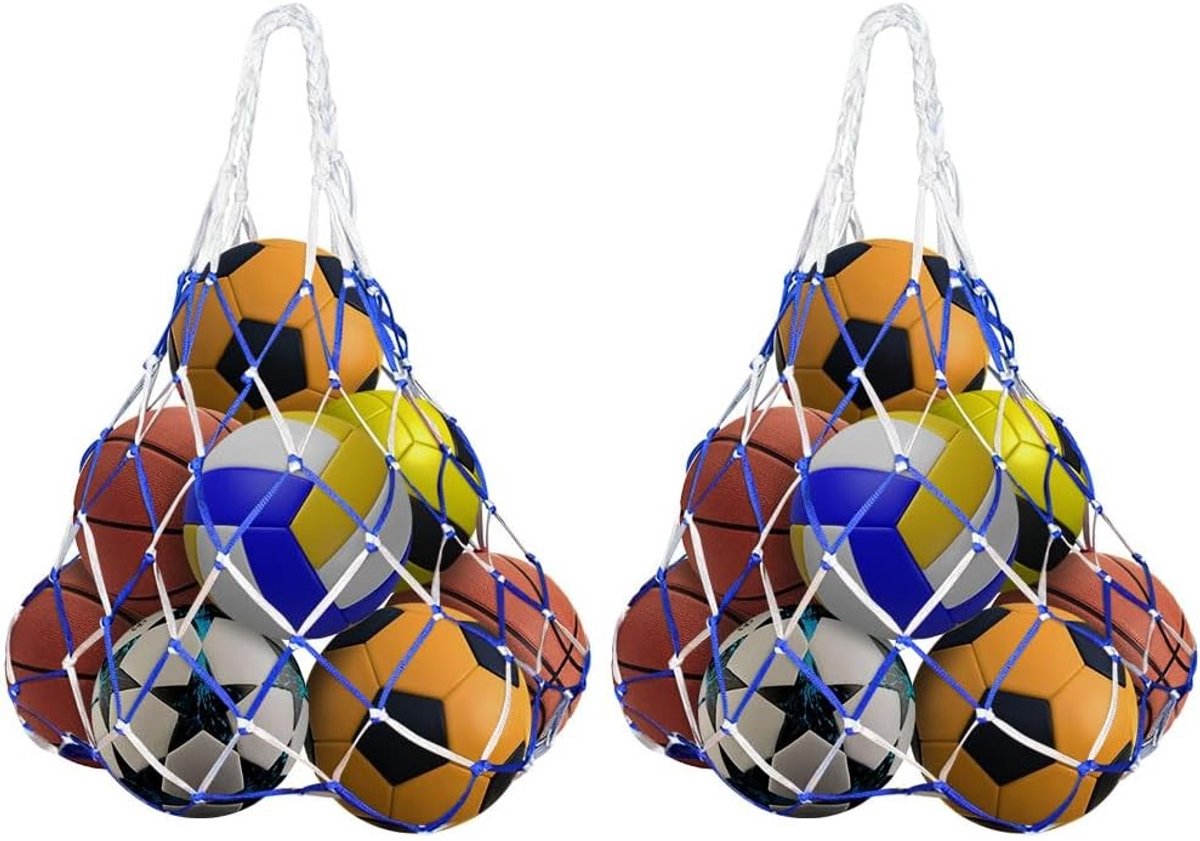 Grote mesh basketball tassen met dubbele compartimenten voor optimale organisatie en bescherming