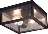 KS Verlichting - plafondlamp - Timothy - zwart - aluminium - buitenverlichting - veranda - E27