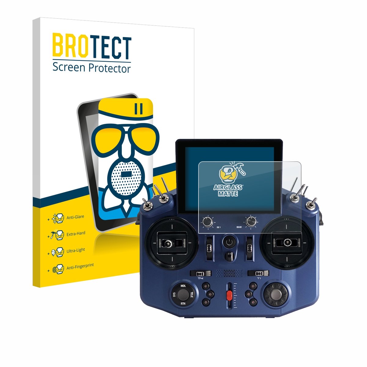 BROTECT - Screenprotector voor FrSky Tandem X20S - Folie Beschermfolie Beschermglas matte