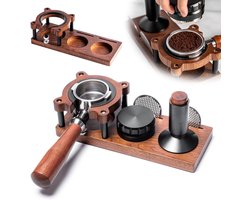Espresso Tamper Station voor 58mm/51mm-54mm, Verstelbaar Tamping Station voor Barista Accessoires, Ideaal voor Koffieliefhebbers en Sieve Carriers