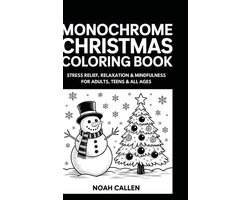 Monochrome Christmas Coloring Book
