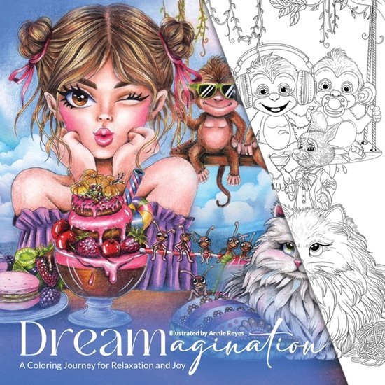 Dreamagination. A Coloring Journey for Relaxation and Joy - cover