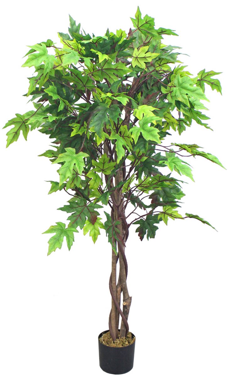 Valse Kunstmatige Plant Esdoorn Decoratie Echt Hout 130cm DECOVEGO