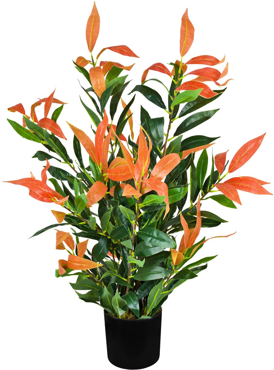 Kunstmatige Valse Photinia Plant Decoratie met Pot 70cm DECOVEGO
