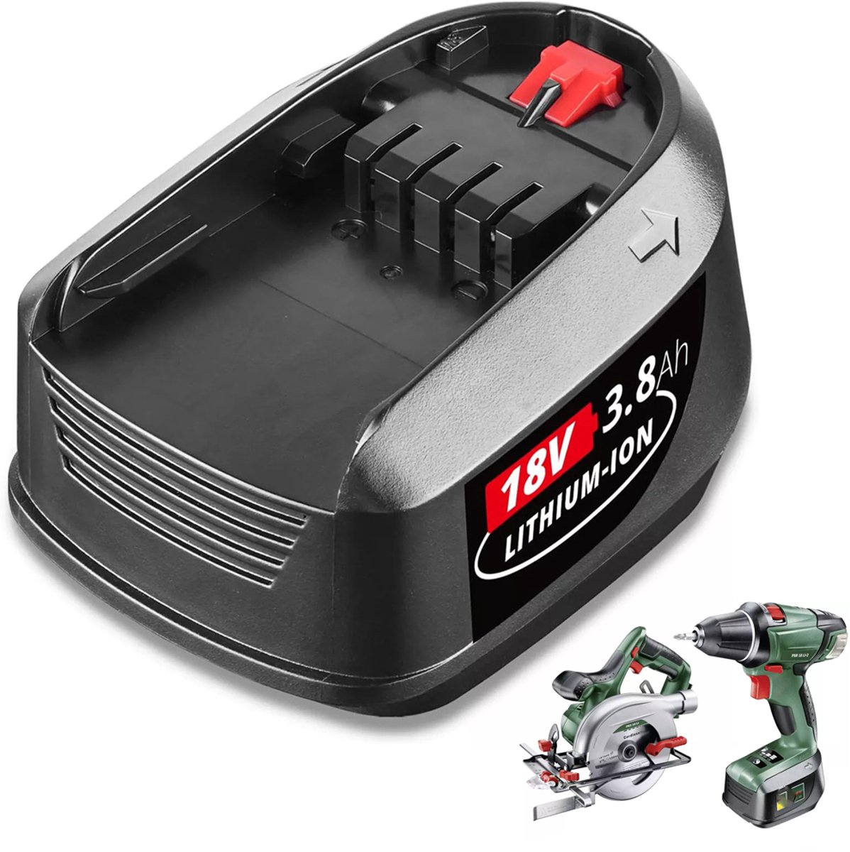 18V 3800mAh Vervangingsaccu Voor Bosch - Accu Voor Bosch 18v Gereedschap Voor Huis En Tuin - AL1880CV AL1810CV AL18815CV AL1830CV