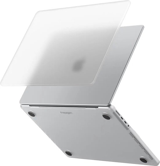 Spigen | Hoes Geschikt voor Macbook Air 13 Inch (M5/M4/M3/M2) | Air Skin | Back Cover | Verhoogde TPU-Voetjes | Hardcase Transparant