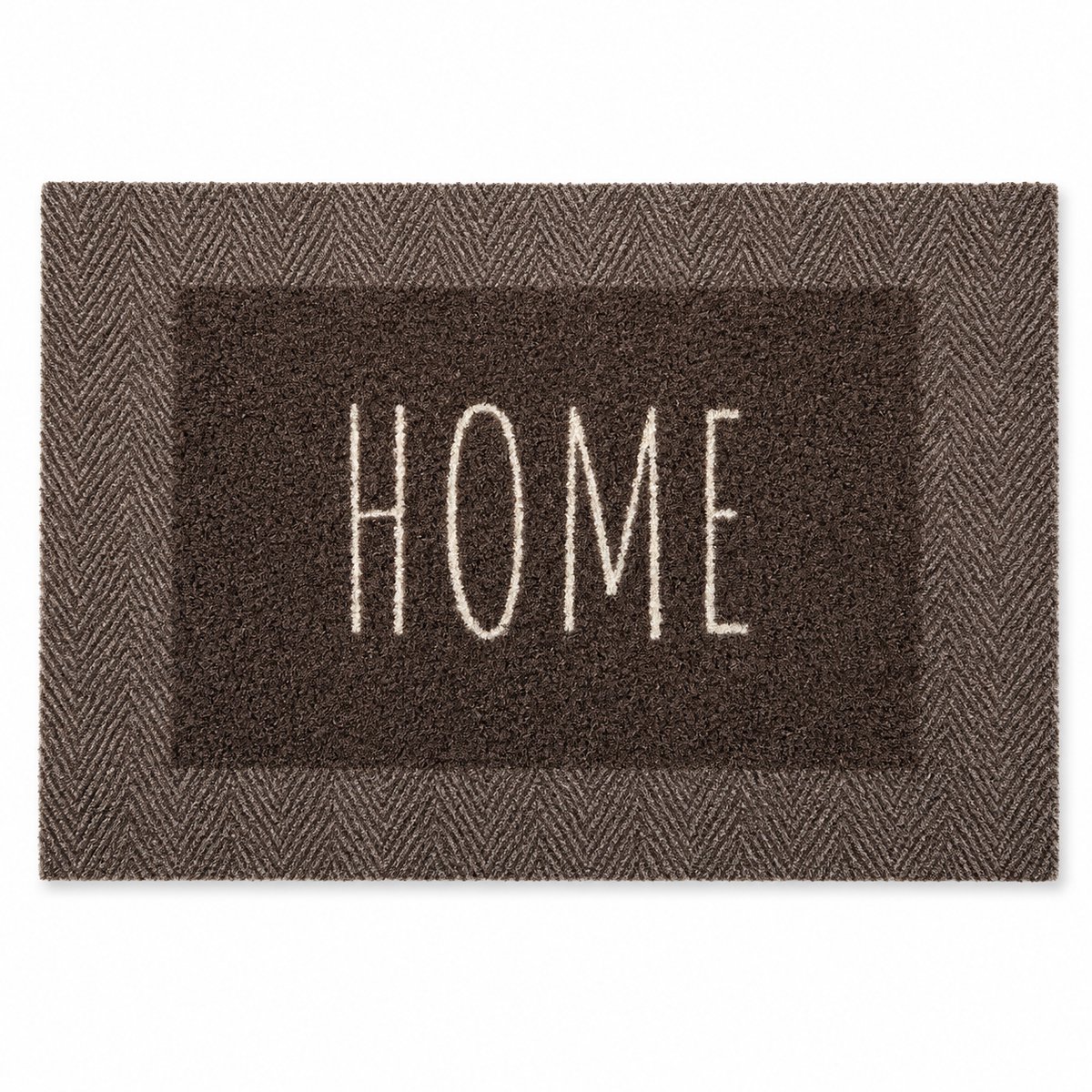 Hamat Lima Home Droogloopmat 75x50 cm – Wasbare Deurmat voor Binnen & Buiten – Anti-slip – Taupe/Bruin