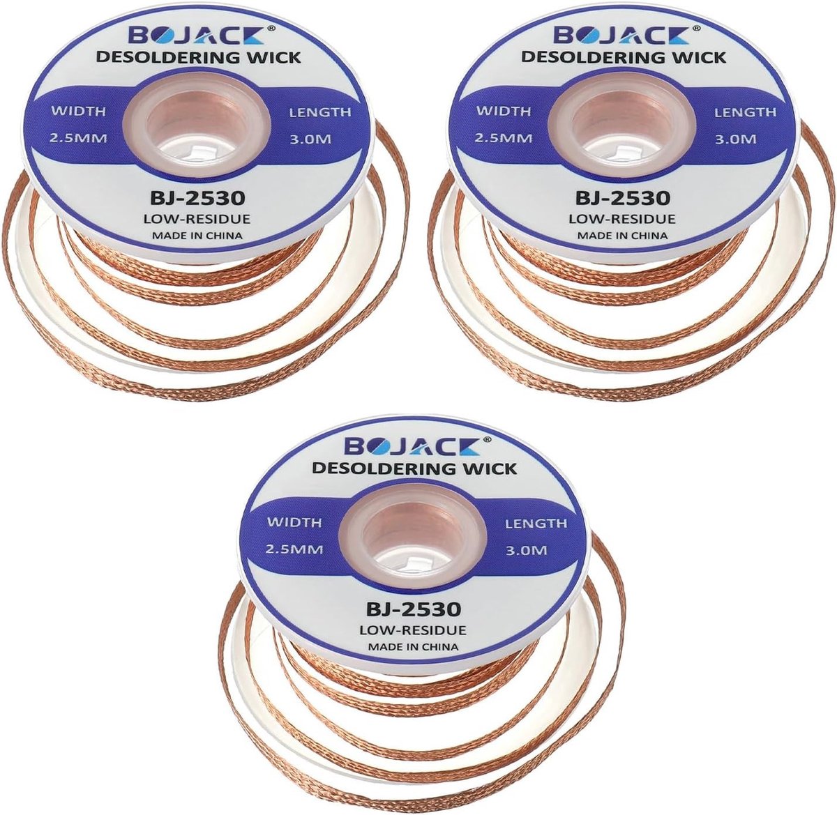 Desoldering Draad 2,5 mm x 3 m - Effectieve Ontsoldering, Soldering Accessoires en Reparatie Tools