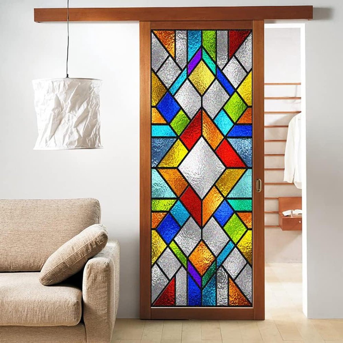 Raamfolie - Privacy folie - Meer privacy - Statisch hechtend - 60 x 45 cm - Wit mat