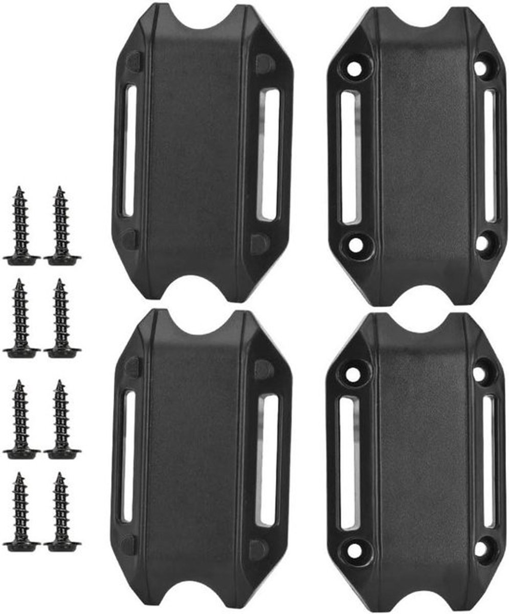 25 mm Motorblok Crash Bar Decoratief Blok voor Motorfiets Bumper - Zwart