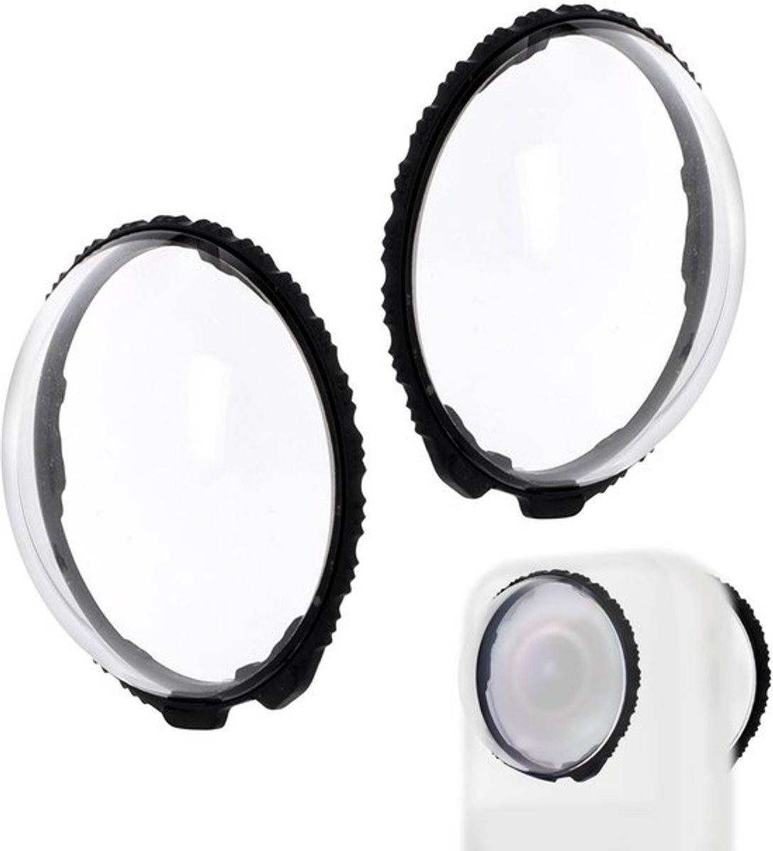 2 stuks lensbeschermers voor Insta360 X5, gehard glazen beschermhoes met draaisluiting, krasbestendig en zeer transparant voor Insta360 X5 camera