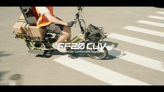 FAFREES 20 inch elektrische fiets met kinderzitjes – E-fiets – E-Bakfiets24Ah accu – maximaal 200kg draagvermogen – max 25km/u – tot 140km – voor gezinsuitjes en dagelijkse boodschappen –Groen
