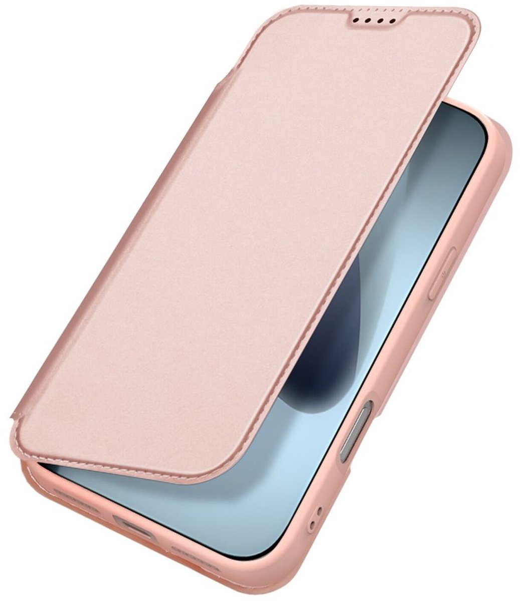 Dux Ducis Skin Pro Hoesje Geschikt voor Apple iPhone 17 Pro Max | Book Case met Pasjeshouder | Portemonnee | Standaard | Roze