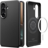 Spigen Hoesje Geschikt voor Samsung Galaxy S26 - Liquid Air MagFit - Compatibel met MagSafe - Back Cover Flexibel TPU - Matte Zwart
