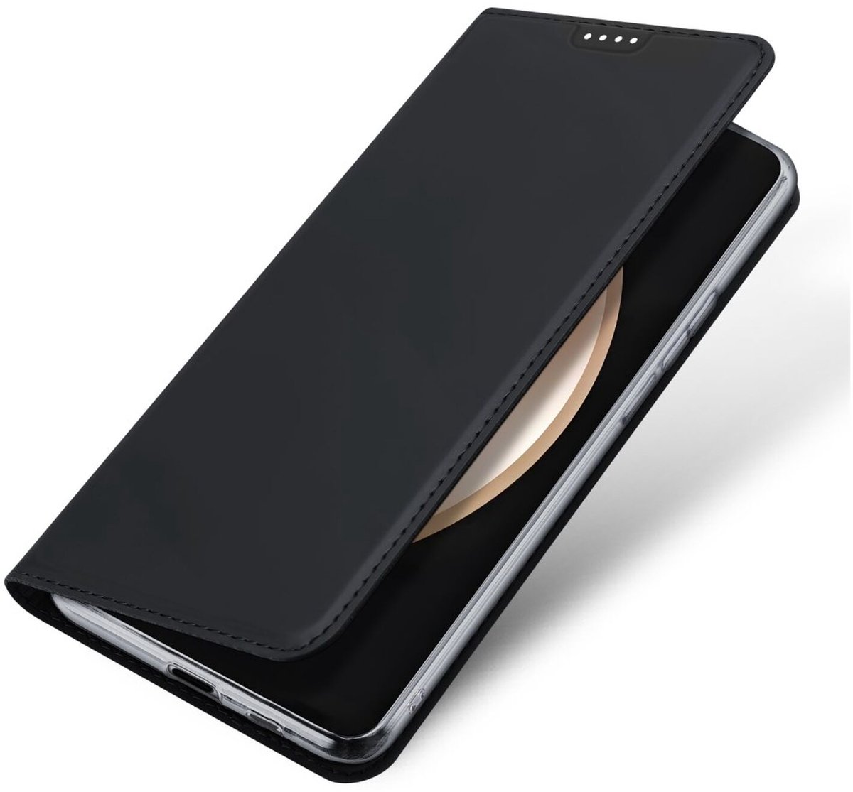 Dux Ducis Skin Pro Hoesje Geschikt voor Samsung Galaxy S25 FE | Book Case met Pasjeshouder | Portemonnee | Standaard | Zwart