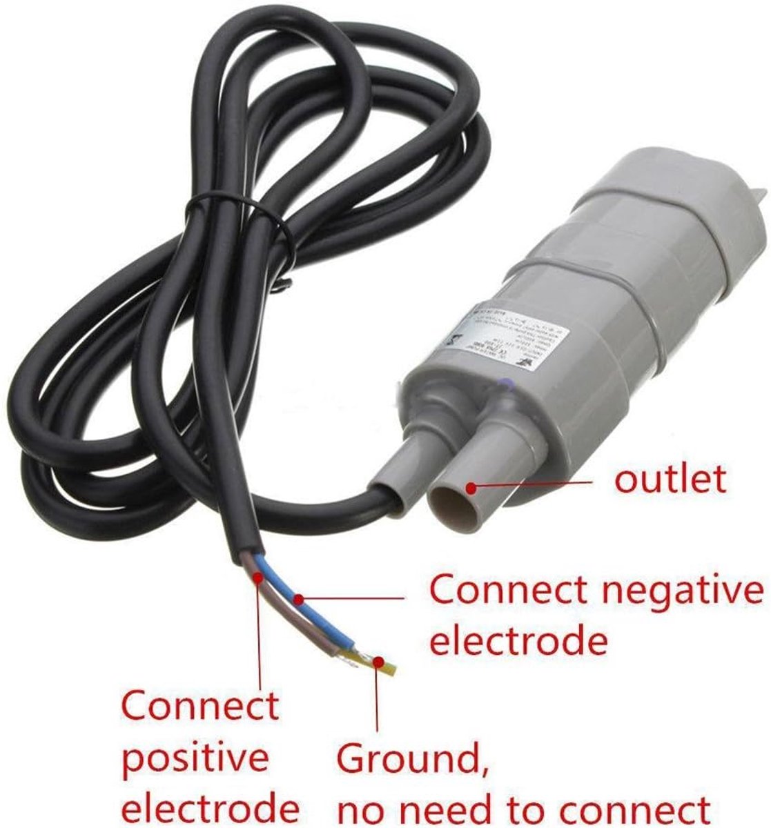 Dompelpomp Zwembad - Dompelpomp 12volt - 1000L/H - 5m Kop - voor Tuinirrigatie, Vijvers, Aquariums, enz – foto 5