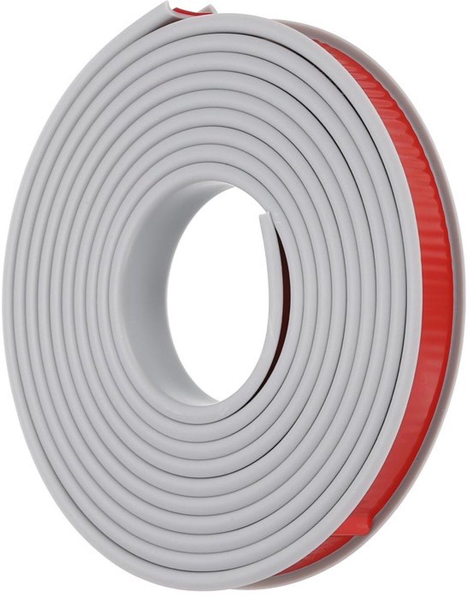 TPE U Vorm Houtnerf Edgebanding - 5/8" x 16,4ft - Grijs, Zelfklevend