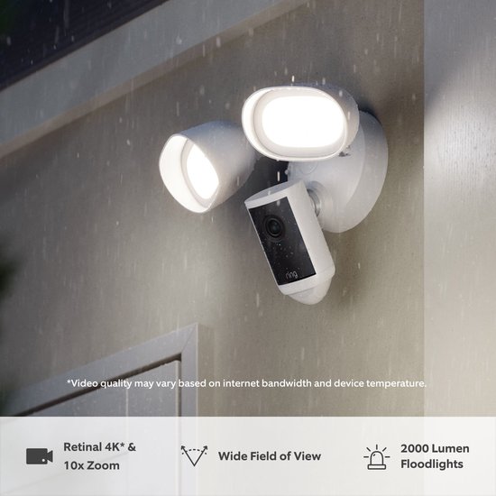 Ring Floodlight Camera 4K Pro - Wit — afbeelding 5