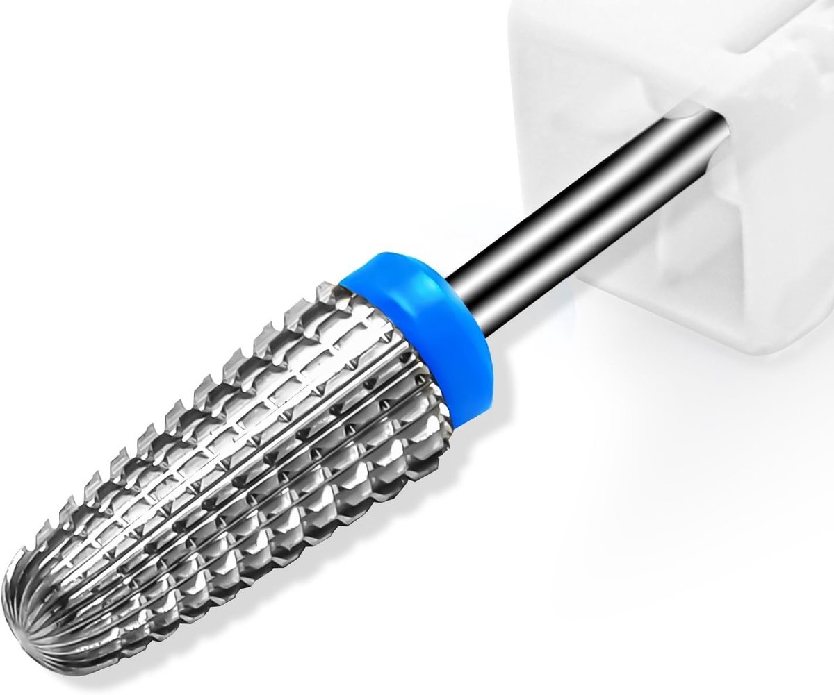 5-in-1 Nagelknipper Opzetstukken, Wolfraamcarbide Nagelfrees voor het Verwijderen van Acrylnagels en Hard Gel, 3/32 Inch Gouden Frees voor Gel Nagels, Manicure en Pedicure Gereedschap