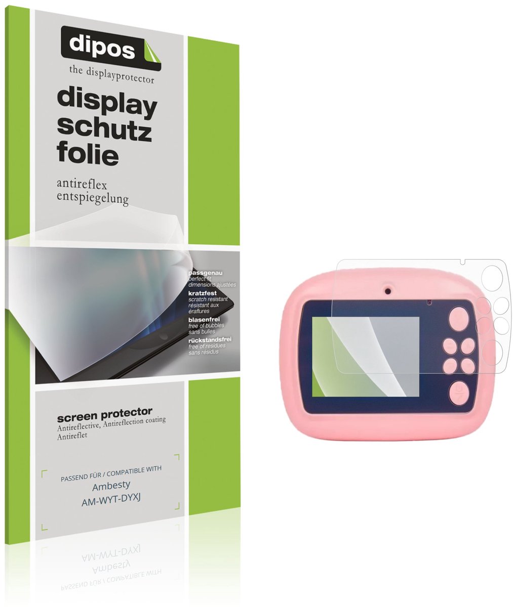 dipos – 4x Matte Beschermfolie geschikt voor Ambesty AM-WYT-DYXJ | Krasbestendige & antireflecterende Screenprotector Ultra-Thin