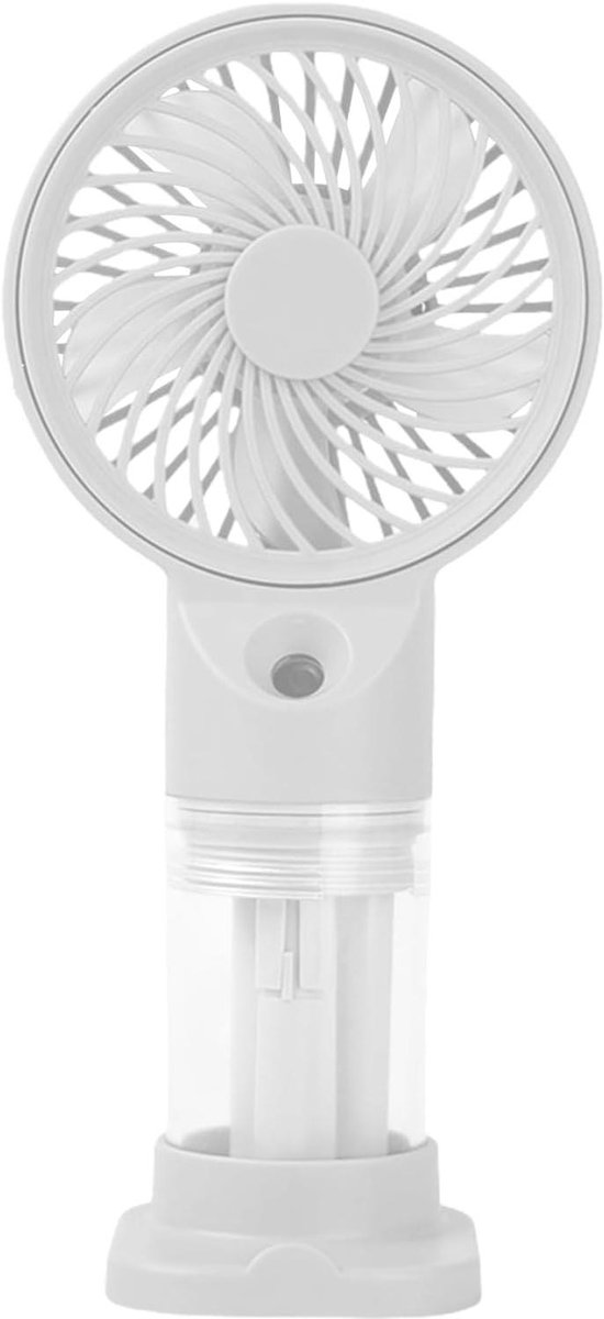 Mistventilator Draagbaar - Vernevel Ventilator - Buitenkoeling - Opvouwbaar Compact - 16 cm - Wit