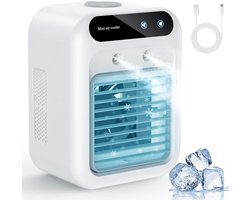 Draagbare airconditioners, draagbare verdampingskoelers, stille draagbare airconditioners met watertank, persoonlijke airconditioners, verdampingsluchtkoelers, geschikt voor kamers, slaapkamers, kantoren, campings en andere locaties.