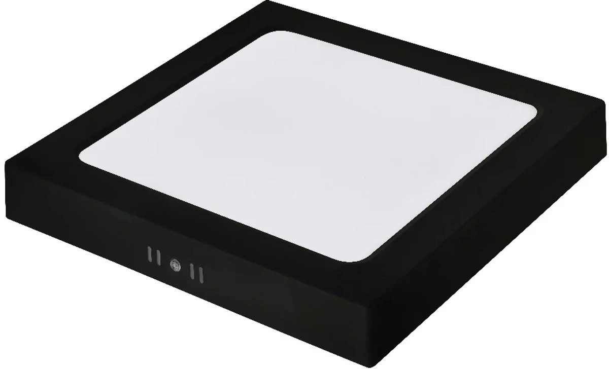 SELENA - Led Plafondlamp - Zwart kleur - opbouwlamp - 36w - CCT - Aanpasbare licht kleuren 3000K,4000K,6000K - 3600Lumen - Vierkant - 290 mm