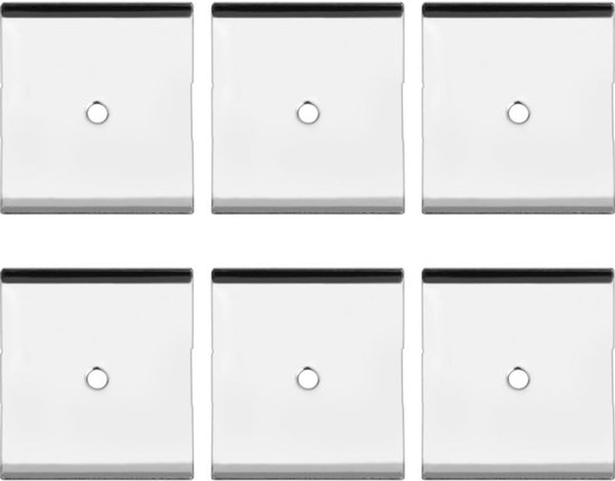 6st Metalen Kleefstrips voor Magnetische Onderkastverlichting, Metalen Stickers voor Magne