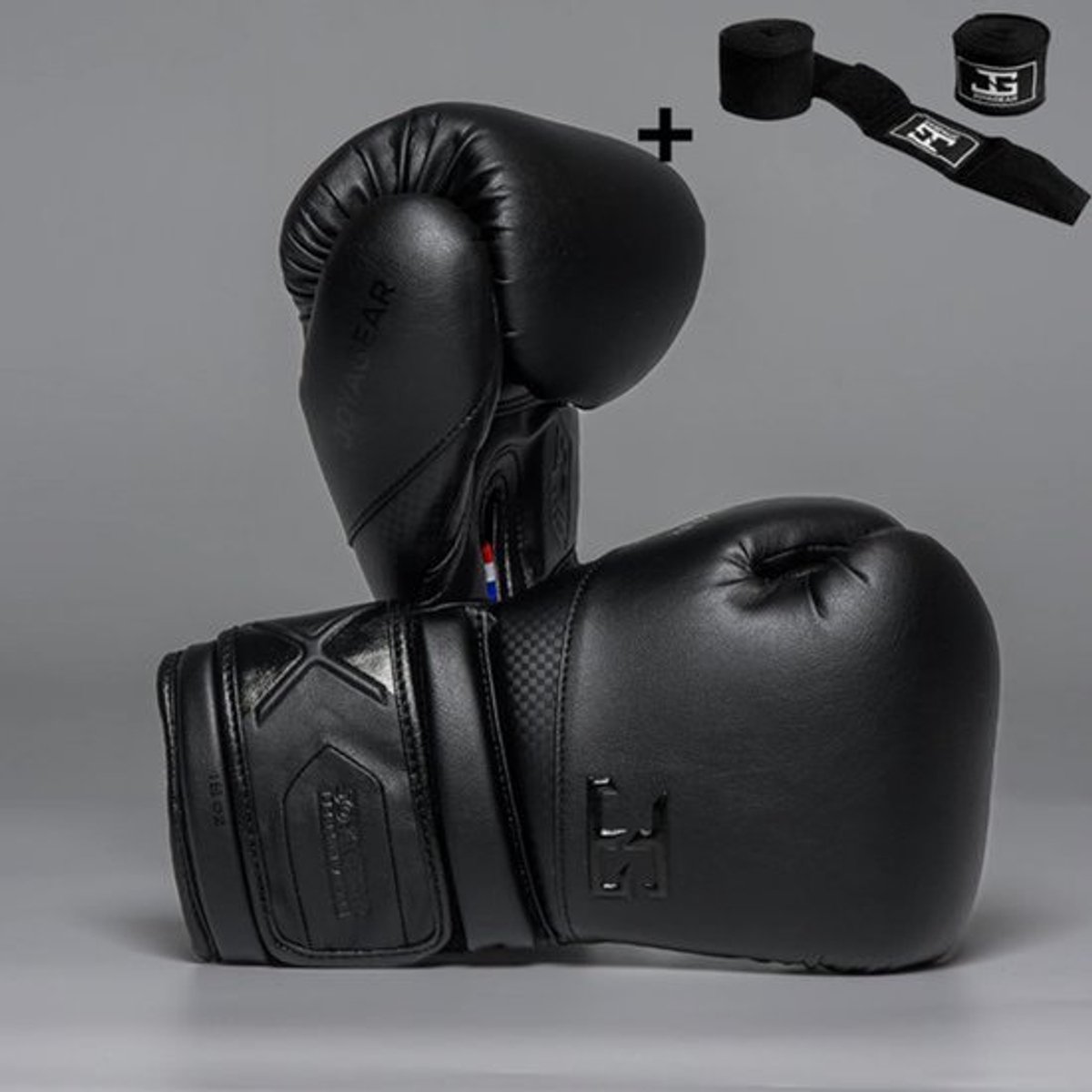 Joyagear Performance V2 Bokshandschoenen – Zwart/Carbon – 18 oz – Boksen, Kickboksen, Muay Thai & MMA – Inclusief Bandage