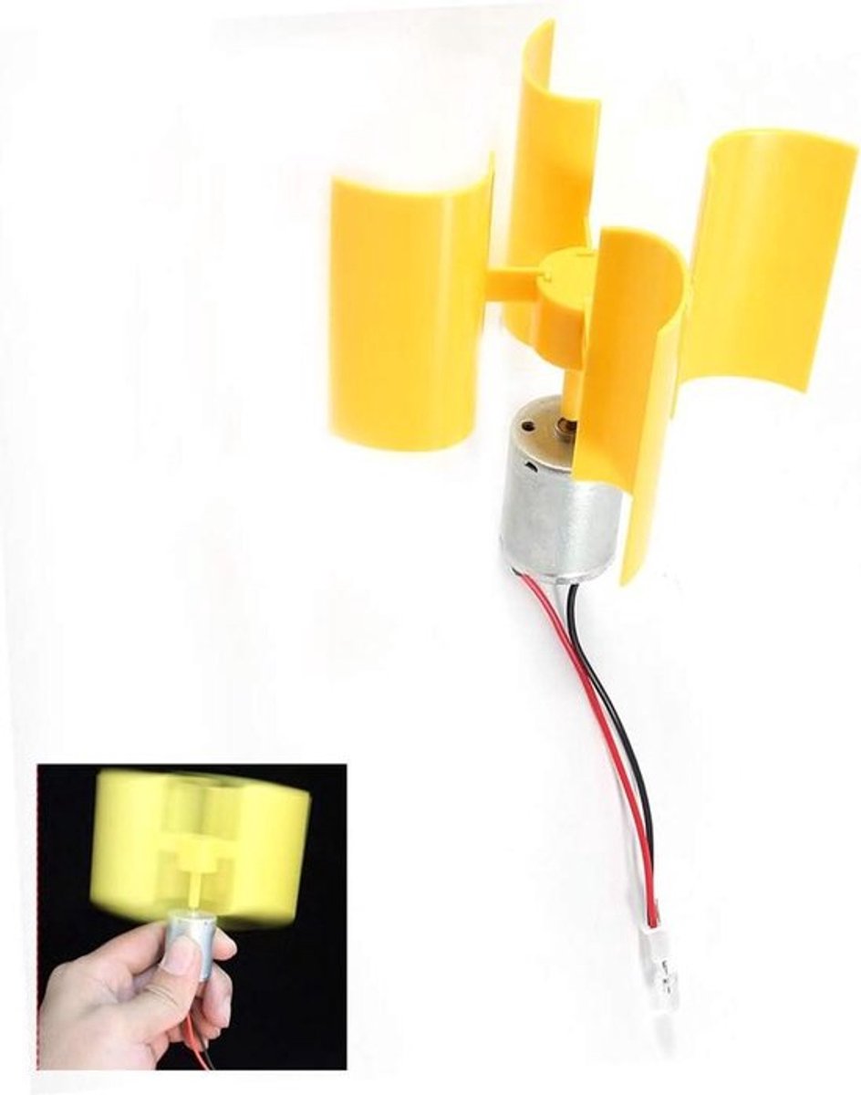 DIY educatief model mini-windturbine set verticale windenergiegenerator