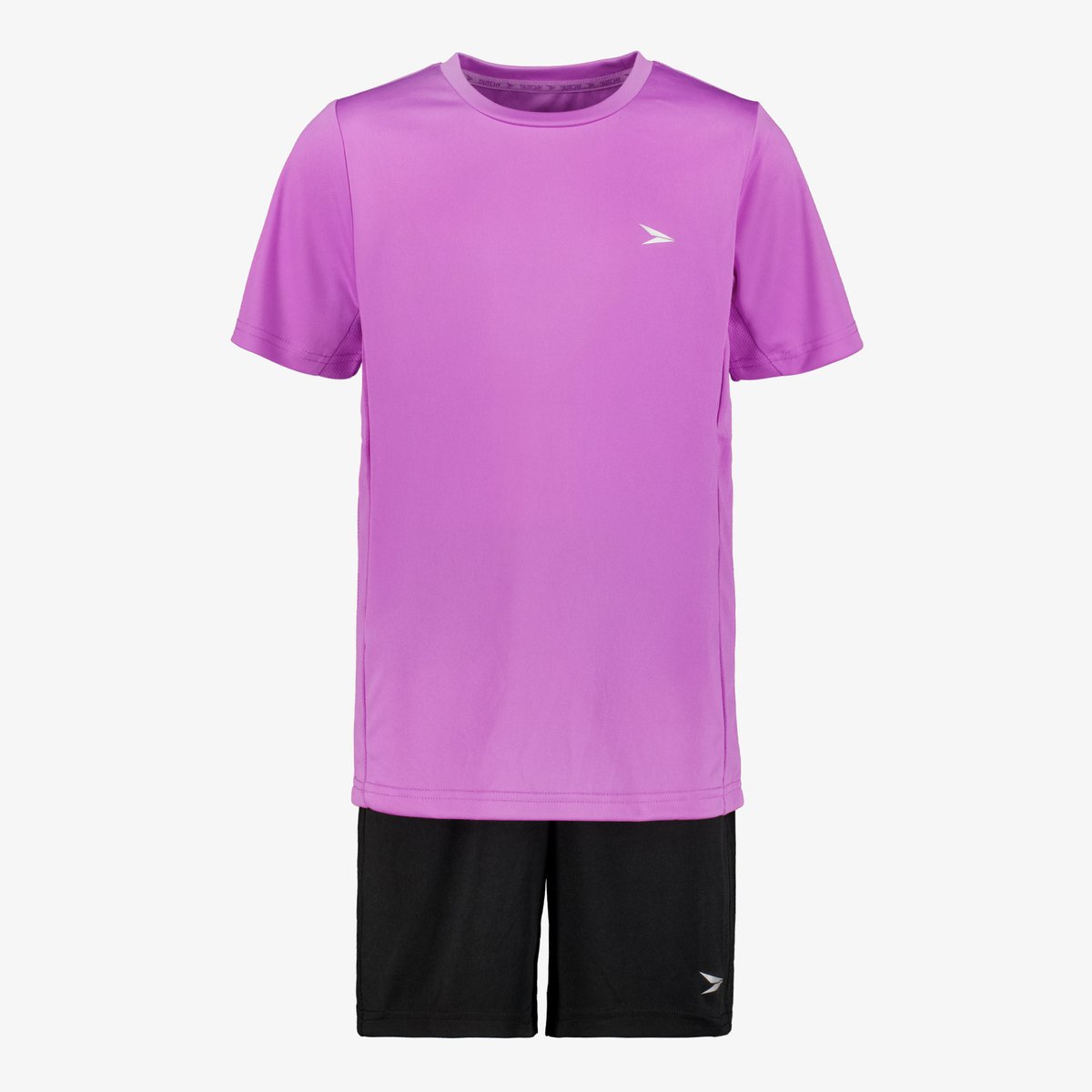 Dutchy tweedelige meisjes sport set paars zwart - Maat 116