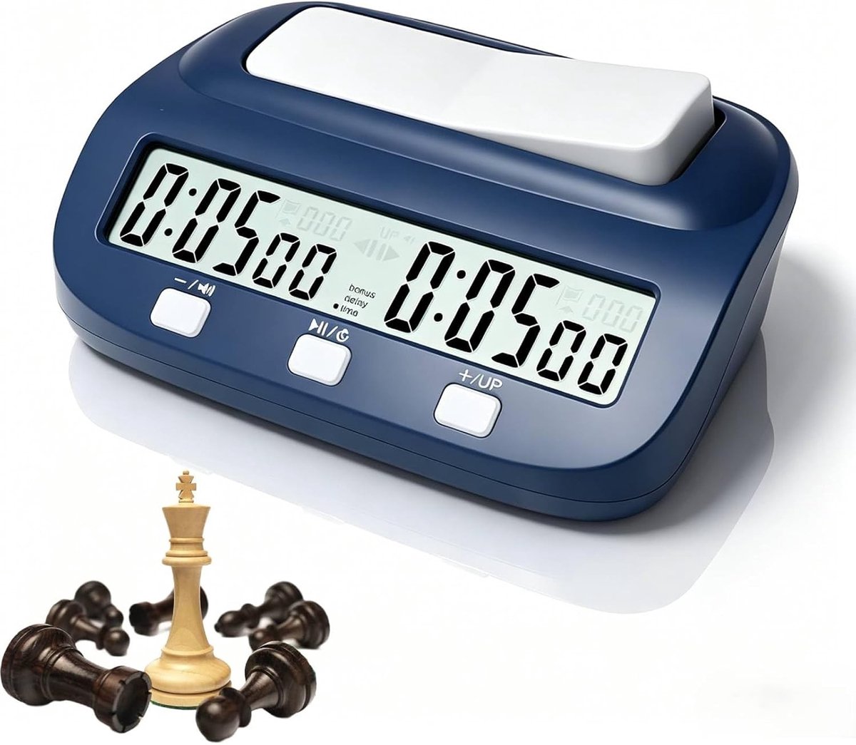 Digitale Schaakklok Professionele Timer met Tijdbonus en Vertraging Functies voor Schaakspelers