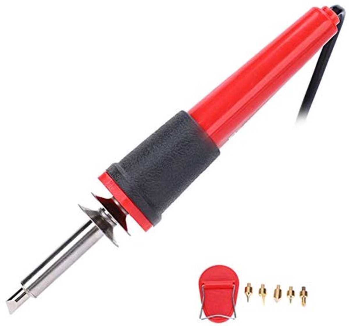 7PCS Houtverbrandingsset met soldeerbout, 40W Houtverbrandingspen, Professionele Graveer Elektrische Beitel Pyrografie Gereedschappen voor DIY Creatie, Gegraveerde Pyrografie (230V EU)