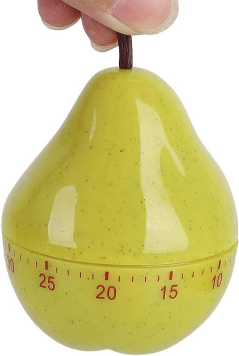 2 stuks kookwekkers - 60 minuten mechanische timer in peer fruitvorm