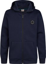 Petrol Industries - Jongens Scuba hoodie met rits staal - Blauw - Maat 116